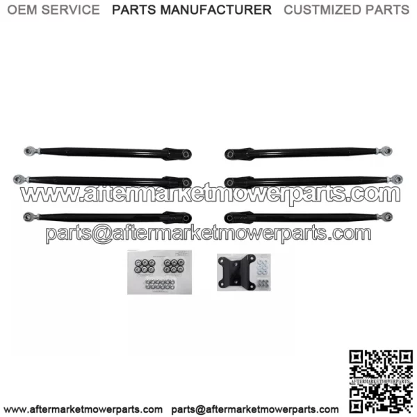 Tubed Rear Radius Rods for Can-Am Maverick X3 (64"Body) - Black