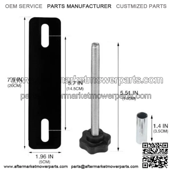 Mud escape plate mounting bracket 1# (145mm) black - Image 3