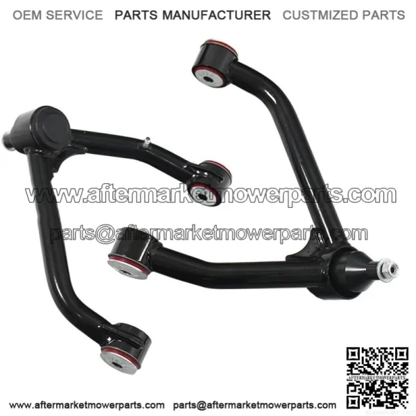 Pair (2 PCS) Front Upper Control Arm Compatible with 2014-2018 Silverado Sierra 1500 2WD 4WD 2-4" Tubular Lift Kit with PU Bushings Ball Joints UCA Greasable