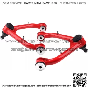 2-4" Front Upper Control Arms in Red For 1999-2006 Silverado 1500 Sierra 1500