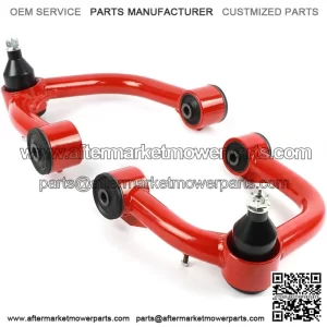 Front Upper Control Arms fit for 2003-2022 4Runner, 2007-2014 FJ Cruiser, 2-4" Suspension Adjustable Control Arms with ball joint fit for 2003-2009 GX470, 2010-2016 GX460 (Pair, Red)