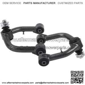 Black Front Upper Control Arms for 2003-2022 4Runner, 2 PCS 2-4" Lift Black White Grain Tubular Front Suspension Control Arm Compatible with 07-14 FJ Cruiser,03-09 GX470,10-21 GX460