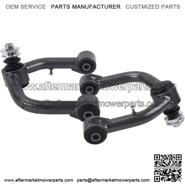 Black Front Upper Control Arms for 2003-2022 4Runner, 2 PCS 2-4" Lift Black White Grain Tubular Front Suspension Control Arm Compatible with 07-14 FJ Cruiser,03-09 GX470,10-21 GX460