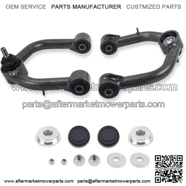 Black Front Upper Control Arms for 2003-2022 4Runner, 2 PCS 2-4" Lift Black White Grain Tubular Front Suspension Control Arm Compatible with 07-14 FJ Cruiser,03-09 GX470,10-21 GX460 - Image 2