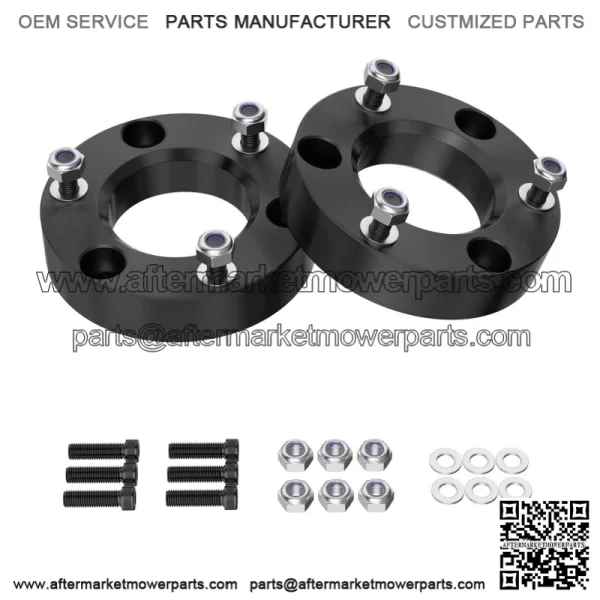 2" Front Leveling Lift Kit Compatible with 2007-2024 Silverado/Sierra 1500, Leveling Lift Kit for 2007-2024 Silverado/Sierra 1500 Forged Front Strut Spacers Raise the Front of your Car by 2"