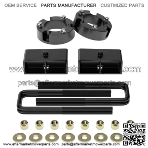 3" Front and 2" Rear Leveling Lift Kits for 1999-2006 Tundra 2WD 4WD, 3inch Front Strut Spacers and 2inch Rear Lift Blocks with Extended U Bolts