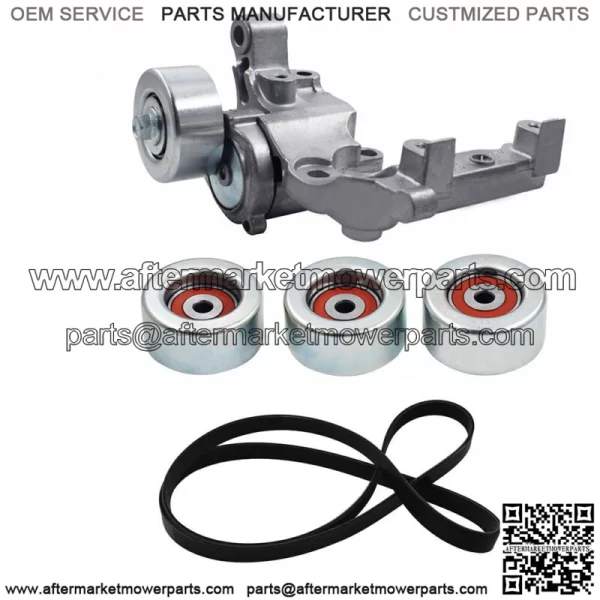 For 2005-2015 Toyota Tacoma 4Runner Belt Tensioner & 3 Pulley+ Drive Belt Kit - Image 3
