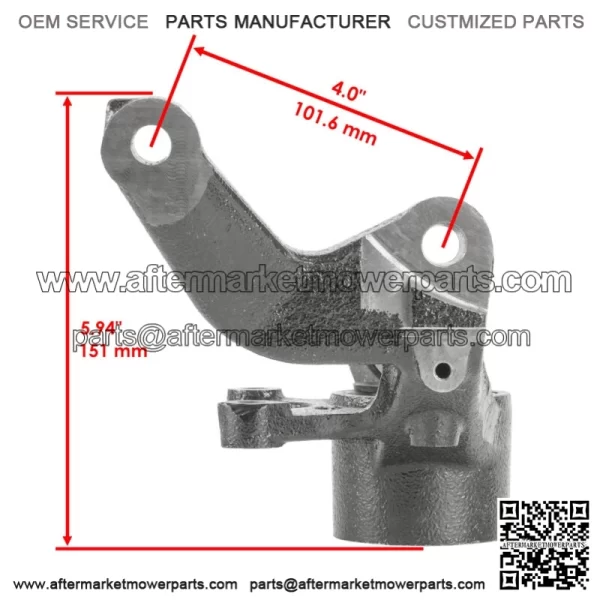 Front Right Steering Wheel Knuckle fits Yamaha Rhino 700 YXR700F 4x4 2008 - 2013(For: Yamaha Rhino 700) - Image 3