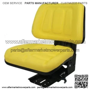T333YL 1 New Yellow Tractor Suspension Seat Fits John Deere Makes & Models