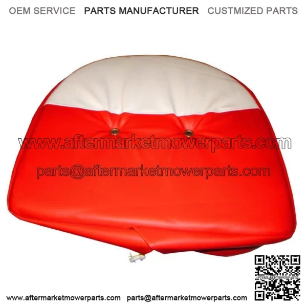 21" Cushion Seat Cover Red & White Fits IH Fits FARMALL Universal Mower & Farm T