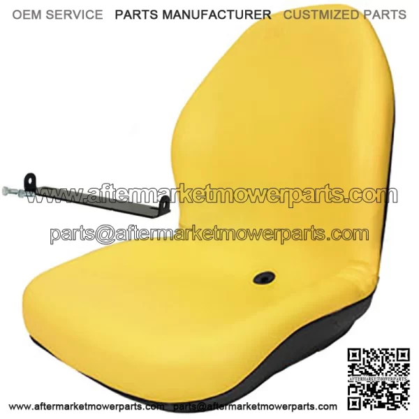 Yellow Seat w/Bracket Fits John Deere 425 445 455 4100 4115 Replaces AM879503