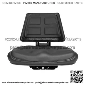 T110BL Black Universal Tractor Seat with Trapezoidal Back Trapezoid