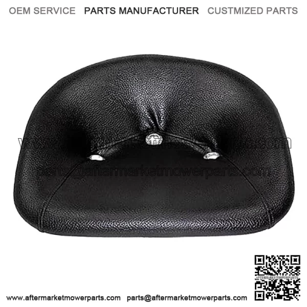 Universal Padded Pan Seat made of Steel & Black Vinyl Leatherette 2 Bolt, 3 Hole