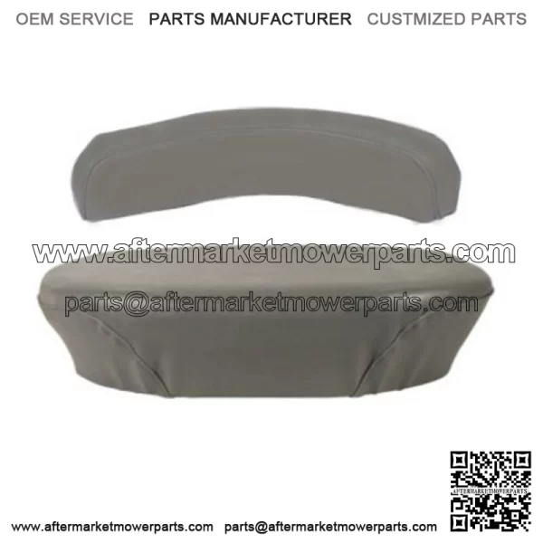 2 Piece Seat Cushion Back Rest Wood Base Fits Massey Ferguson Harris 20 50 202