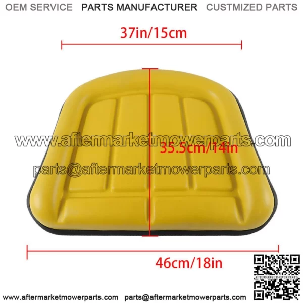 2 Piece Yellow Seat Cushion Set For John Deere 2030 2040 2440 2640 2350 2550 - Image 2
