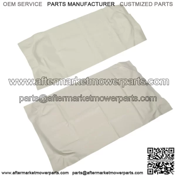 White Front Seat Cover Set For EZGo TXT 1995-2013 Golf Cart #71602-G01 71753-G0 - Image 2
