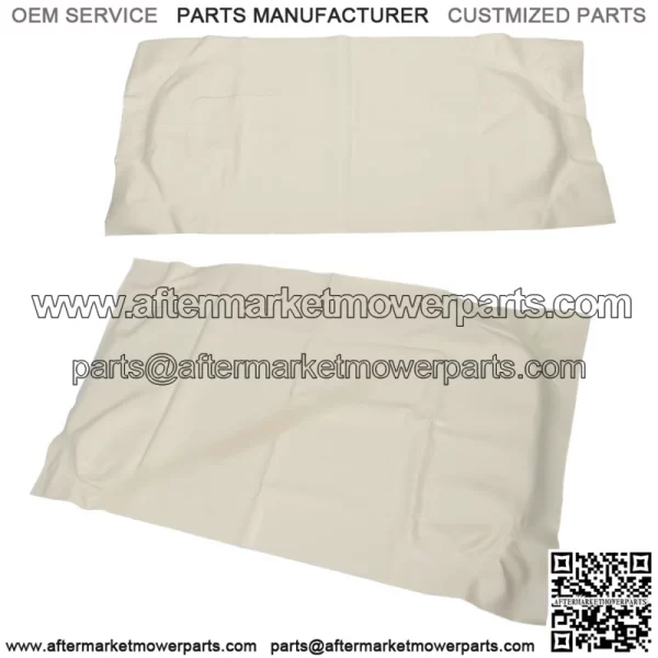 White Front Seat Cover Set For EZGo TXT 1995-2013 Golf Cart #71602-G01 71753-G0 - Image 3
