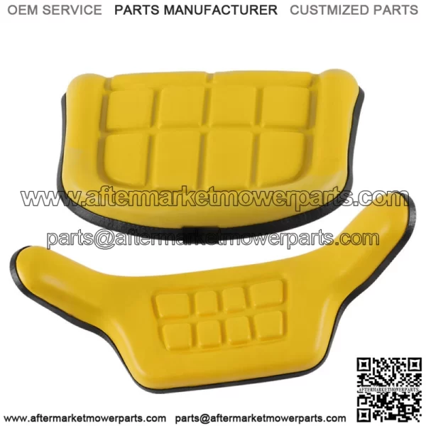 2 Piece Yellow Seat Cushion Set For John Deere 310 310A 310B 401 Backhoe Loader - Image 3