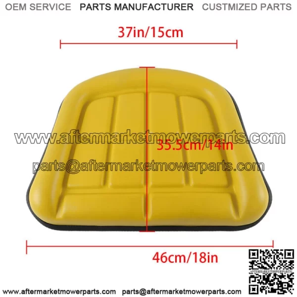 2 Piece Yellow Seat Cushion Set For John Deere 310 310A 310B 401 Backhoe Loader - Image 4
