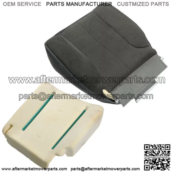 Dark Gray Driver Bottom Seat Cover+Foam Cushion For 2002-05 Dodge Ram 1500 2500 - Image 3
