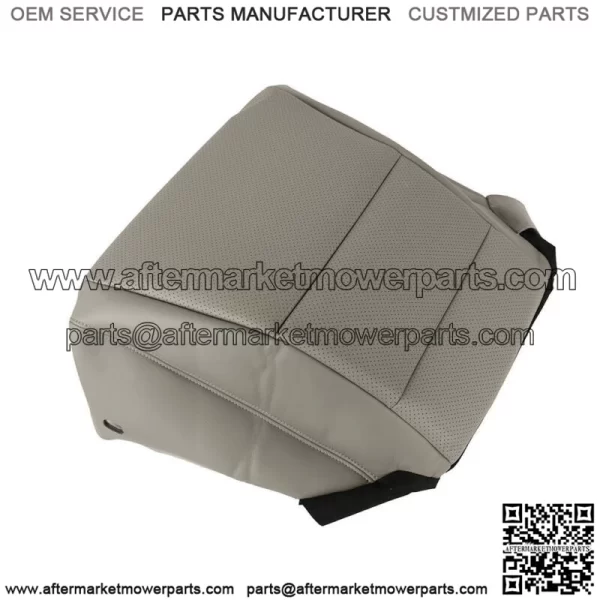 Driver Side Bottom Seat Cover Perforated Leather Gray For 2013-2017 Honda Accord - Image 4