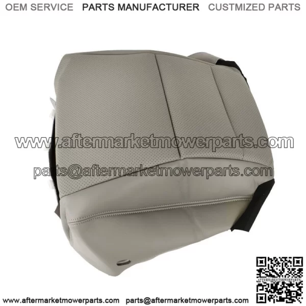 Driver Side Bottom Seat Cover Perforated Leather Gray For 2013-2017 Honda Accord - Image 5