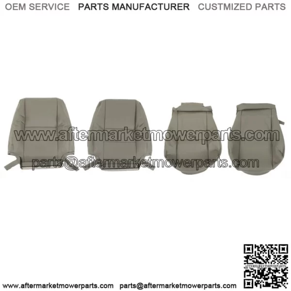 For 2000-2007 Toyota Sequoia Seat Cover Driver & Passenger Bottom & Top Gray