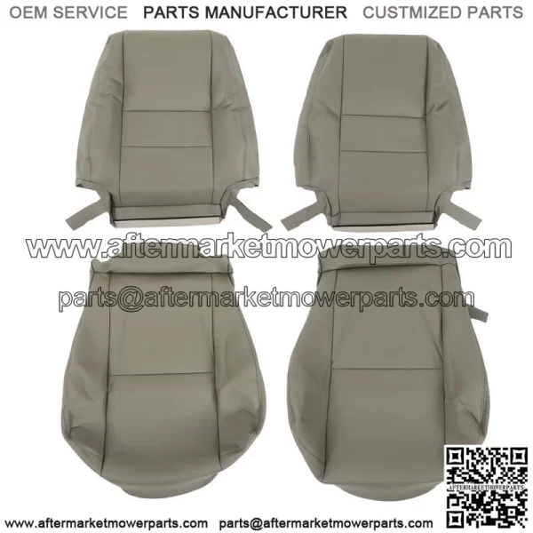 For 2000-2007 Toyota Sequoia Seat Cover Driver & Passenger Bottom & Top Gray - Image 3