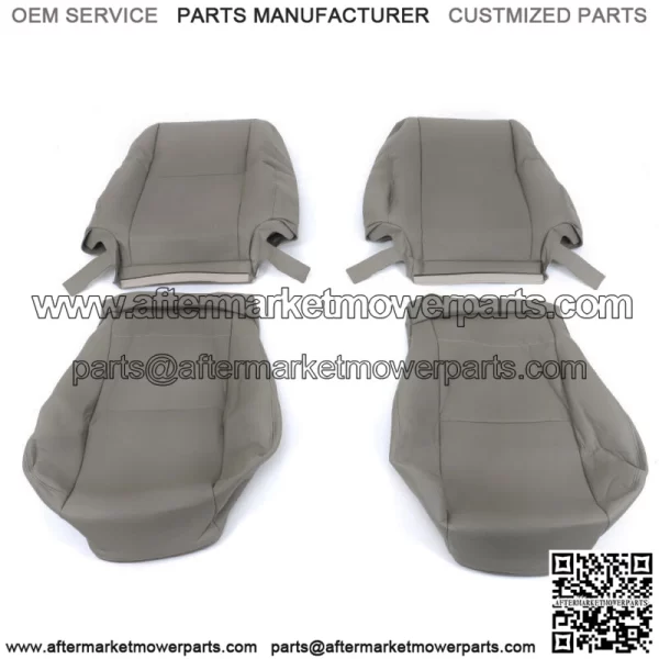 For 2000-2007 Toyota Sequoia Seat Cover Driver & Passenger Bottom & Top Gray - Image 4