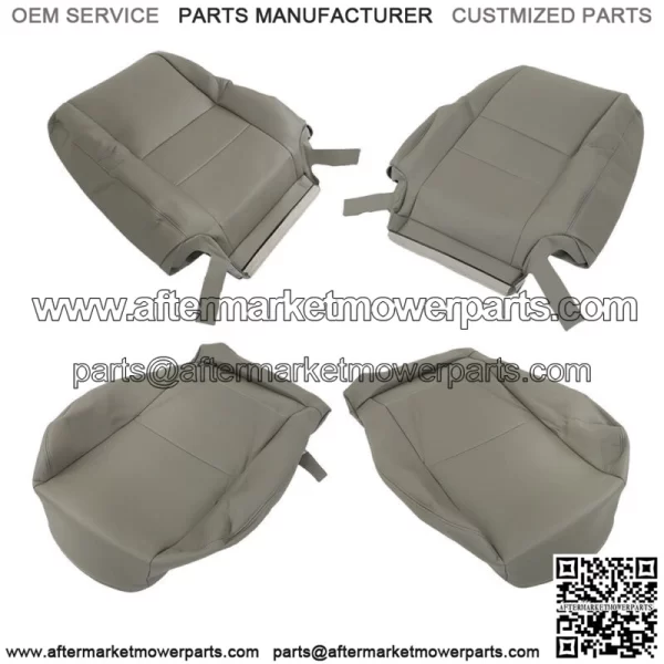For 2000-2007 Toyota Sequoia Seat Cover Driver & Passenger Bottom & Top Gray - Image 5