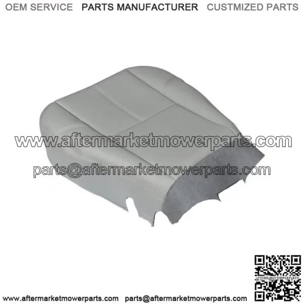For 2007 2008-14 Chevy Silverado 1500 Driver Bottom Leatherette Seat Cover Gray