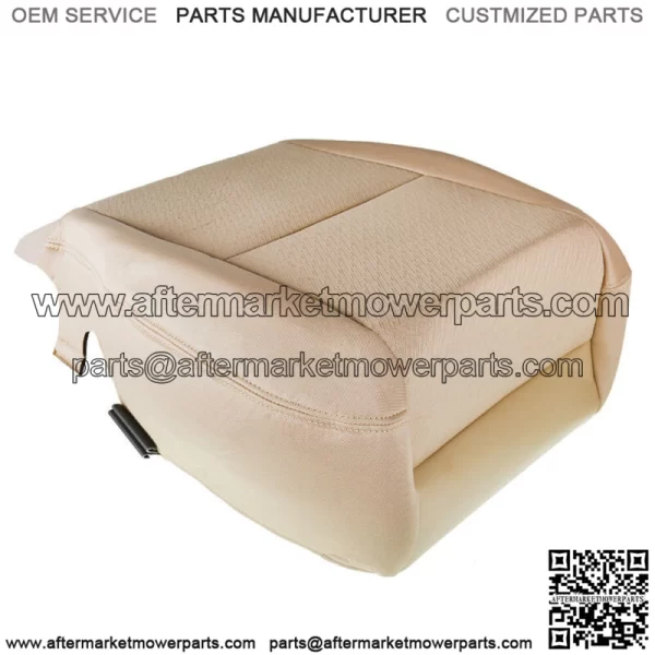 Driver Bottom Beige Cloth Seat Cover For 07-14 Chevy Silverado 1500 2500 3500HD - Image 4