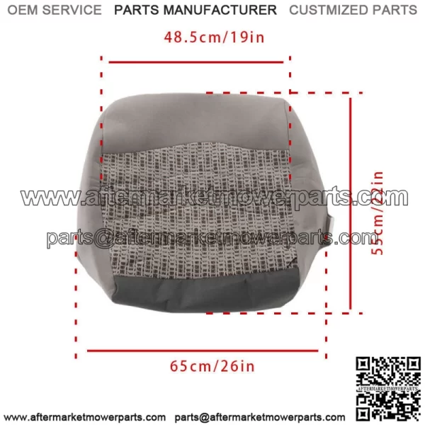 For 1999-2000 Ford F250 F350 F450 F550 XLT Front Seat Cover Driver Gray Cloth - Image 4