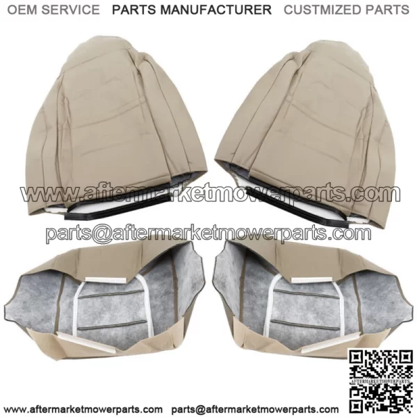 Seat Cover Front Driver&Passenger Side For 1999 2000 Ford F250 350 Lariat Tan - Image 5
