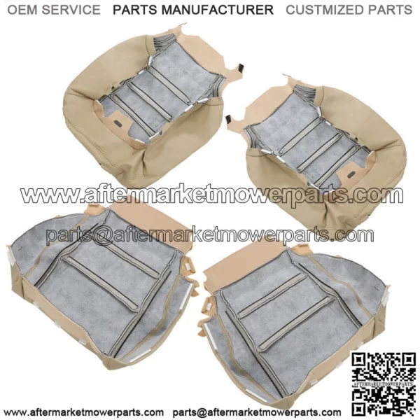 Fit For 2008-2012 Honda Accord Driver & Passenger Bottom Top Leather Seat Cover - Image 2