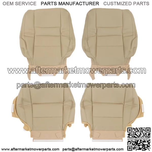 Fit For 2008-2012 Honda Accord Driver & Passenger Bottom Top Leather Seat Cover - Image 3