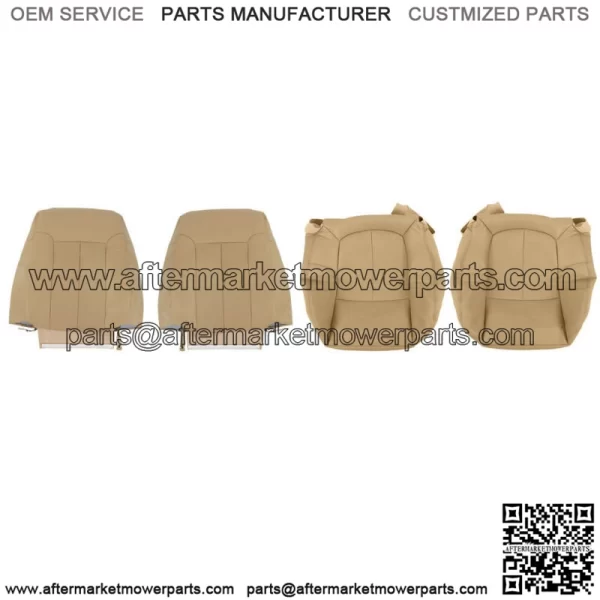 Driver Passenger Perforated Leather Seat Cover  For Ford F150 Lariat 2009-2014