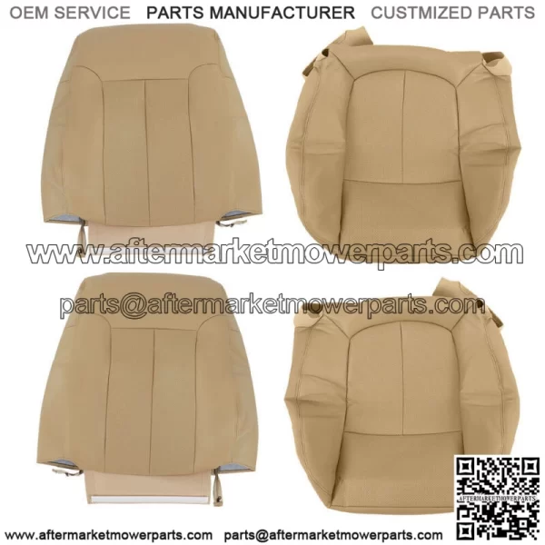 Driver Passenger Perforated Leather Seat Cover  For Ford F150 Lariat 2009-2014 - Image 3