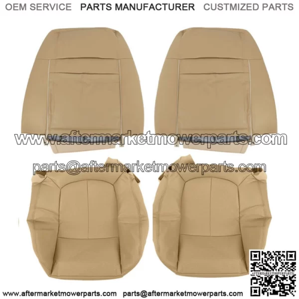 Driver Passenger Perforated Leather Seat Cover  For Ford F150 Lariat 2009-2014 - Image 4