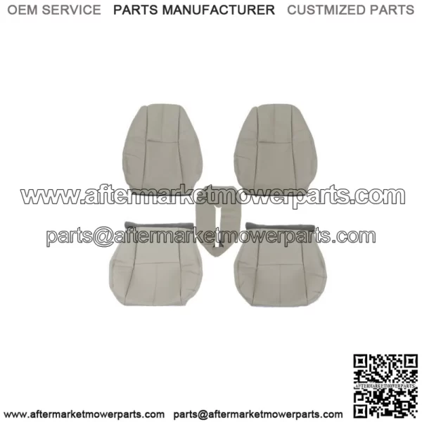 Seat Cover Gray For 2007-2014 Chevy Tahoe GMC Sierra Front Left&Right Bottom&Top