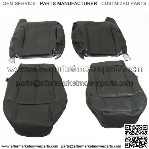 Seat Cover For 1999-2002 Chevy Silverado&GMC Sierra Leather Graphite Both Side - Image 4