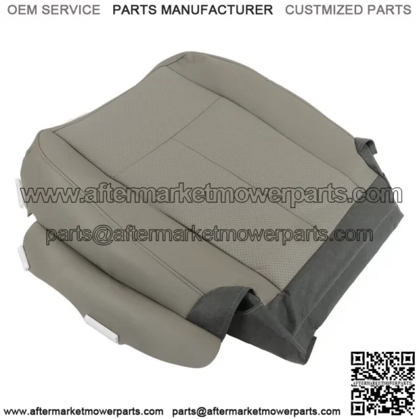 For 2007-2015 Ford Expedition XLT, EL XLT Driver Bottom Leatherette Seat Gray - Image 2