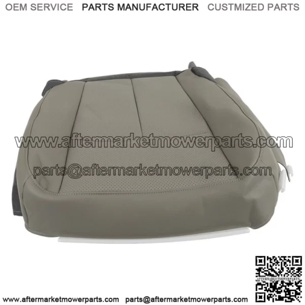 For 2007-2015 Ford Expedition XLT, EL XLT Driver Bottom Leatherette Seat Gray - Image 4