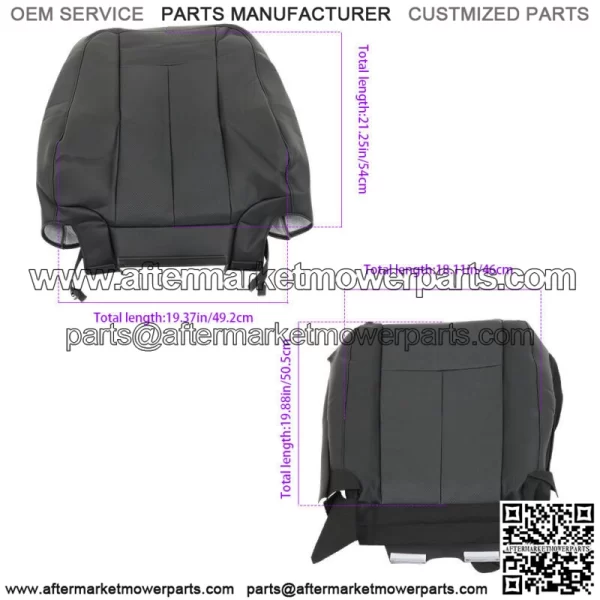 Driver Perforated Leather Seat Cover For 2007-2014 Ford Expedition Bottom & Top - Image 3