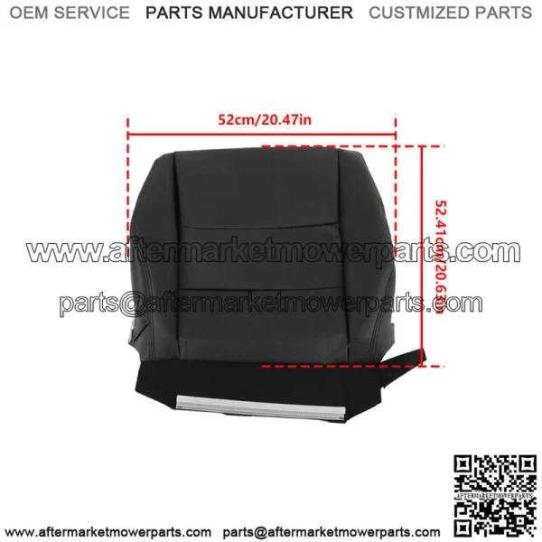 Seat Cover For 2007 2008-2012 Acura RDX Front Passenger Bottom Leather Black - Image 4