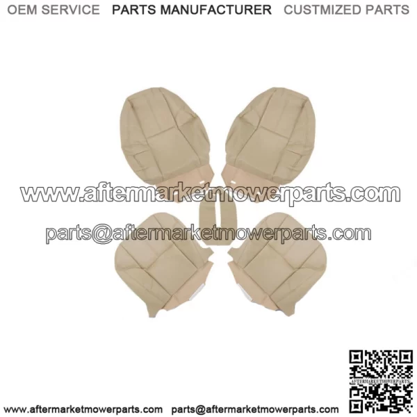 Seat Cover For Chevy Tahoe GMC Sierra 2007-2014 Front Both Side Bottom&Top Tan