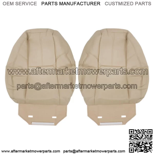 Seat Cover For Chevy Tahoe GMC Sierra 2007-2014 Front Both Side Bottom&Top Tan - Image 2