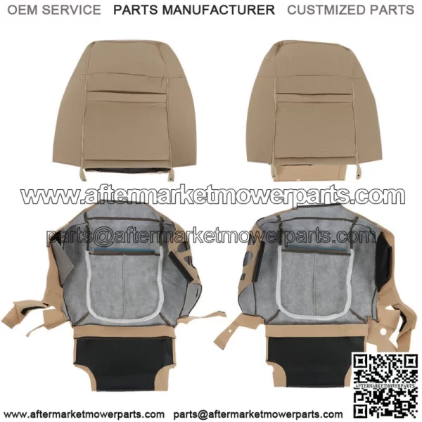 Seat Cover Driver&Passenger Bottom&Top Cloth Tan For Ford F150 XLT 2011-2014 - Image 2