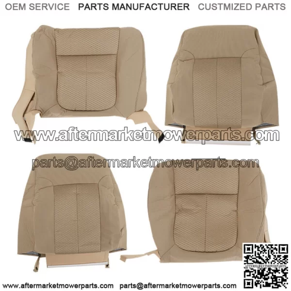 Seat Cover Driver&Passenger Bottom&Top Cloth Tan For Ford F150 XLT 2011-2014 - Image 4