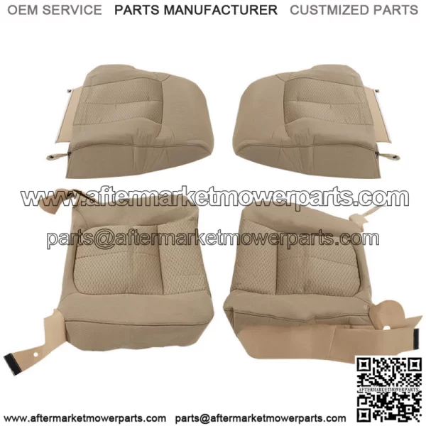 Seat Cover Driver&Passenger Bottom&Top Cloth Tan For Ford F150 XLT 2011-2014 - Image 5